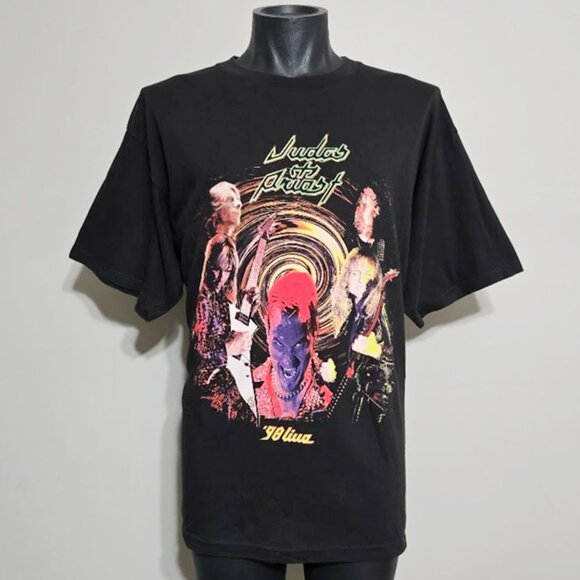Vintage Judas Priest 98 Live Tour T Shirt XL Rare 90s Metal Band Concert Tee - Picture 6 of 9